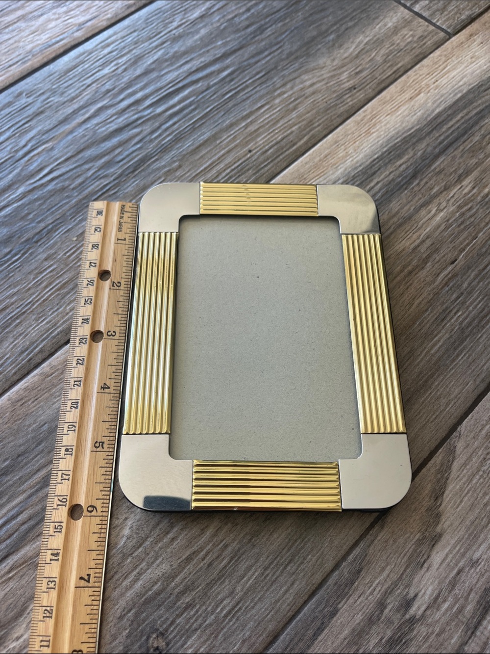 Two-Tone Gold & Silver Ribbed Photo Frame - Picture 4 of 9